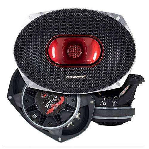 Gravity WZP69 Warzone Series 6x9 inch 4 Ohm Pro Midrange Coaxial Loud Corrugated Surround Speaker 4-Ohms with 800W Max, 1 Speaker Car Audio High Standard Reliability Testing Gravity WZP69 Warzone Series 6x9 inch 4 Ohm Pro Midrange Coaxial Loud Corrugated Surround Speaker 4-Ohms with 800W Max, 1 Speaker Car Audio High Standard Reliability Testing